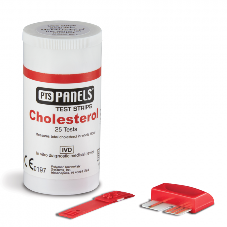 PTS bendrojo cholesterolio testų juostelės, N25 (PTS, JAV)