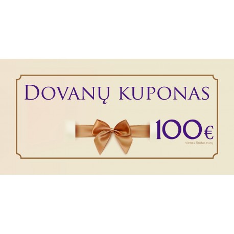 Dovanų kuponas 100 Eur