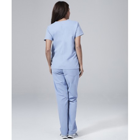 Medicininė mot. pižama - kelnės (šviesiai mėlynos sp.)