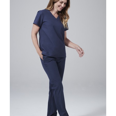 Medicininė mot. pižama - kelnės (tamsiai mėlynos sp.)