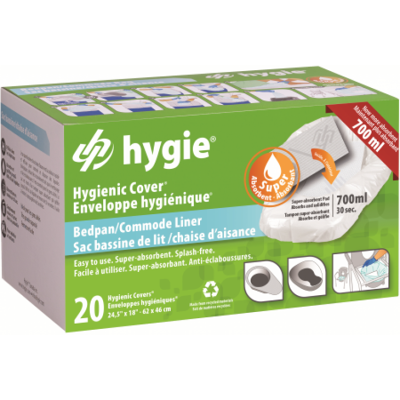 Hygie® higieniniai įdėklai basonams, 20 vnt. (vienkartiniai)