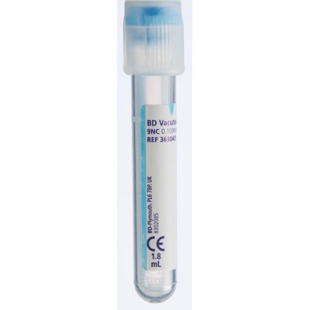 Krešėjimo sistemos tyrimų mėgintuvėliai BD VACUTAINER® / BD Vacutainer Citrate tubes N100