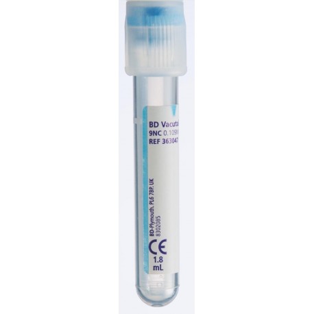 Krešėjimo sistemos tyrimų mėgintuvėliai BD VACUTAINER® / BD Vacutainer Citrate tubes N100