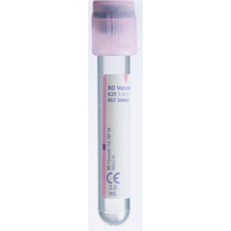 Mėgintuvėliai hematologiniams tyrimams su EDTA priedu BD Vacutainer K3EDTA 3ml N100