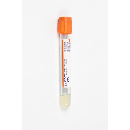 Serumo mėgintuvėliai su skiriamuoju geliu ir trombino priedu BD Vacutainer Rapid Serum Tube (RST) 5ml N100