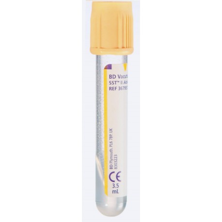 Serumo mėgintuvėliai su krešėjimo aktyvatoriumi ir skiriamuoju geliu BD Vacutainer SST II Advance tubes 3,5ml N100