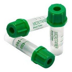 Mėgintuvėliai (200-400ul) kapiliariniam kraujui su ličio heparimo priedu BD Microtainer tubes N50