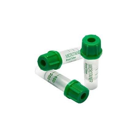 Mėgintuvėliai (200-400ul) kapiliariniam kraujui su ličio heparimo priedu BD Microtainer tubes N50