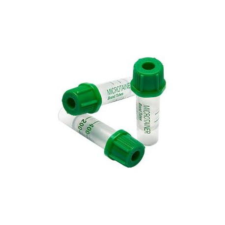 Mėgintuvėliai (200-400ul) kapiliariniam kraujui su ličio heparimo priedu BD Microtainer tubes N50