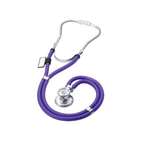 Violetinis (Purple Rain) - Fonendoskopas „MDF 767 Deluxe Rappaport“, (MDF Instruments, JAV)