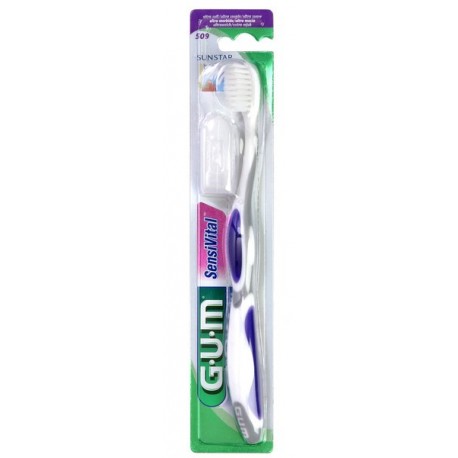 Dantų šepetėlis „GUM (509) SensiVital”, labai minkštas (Sunstar Suisse S.A, Šveicarija)